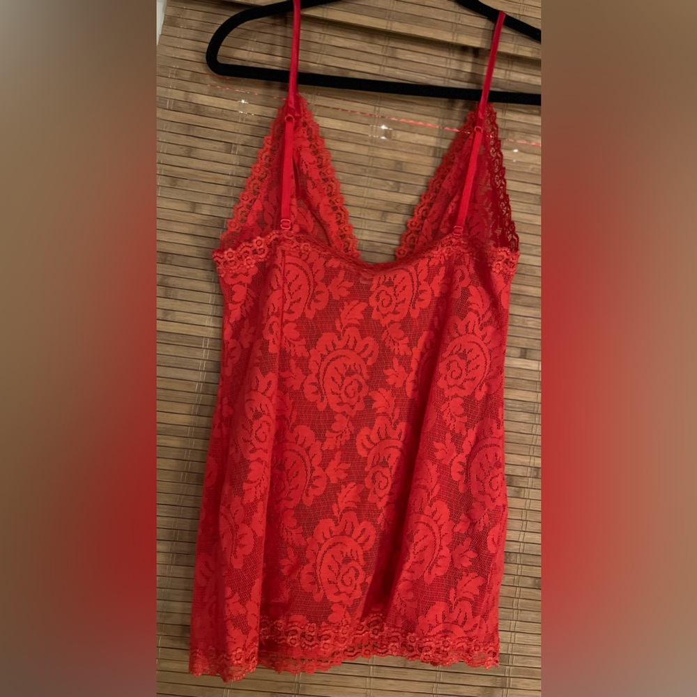 GW 2025 Victoria’s Secret Red Beautiful Perfect Condition length Lingerie Top - Picture 12 of 12